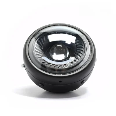 Motorcycle Retro Headlamp 6.3 inch Cafe Racer Headlight Assembly Motor Headlight Waterproof